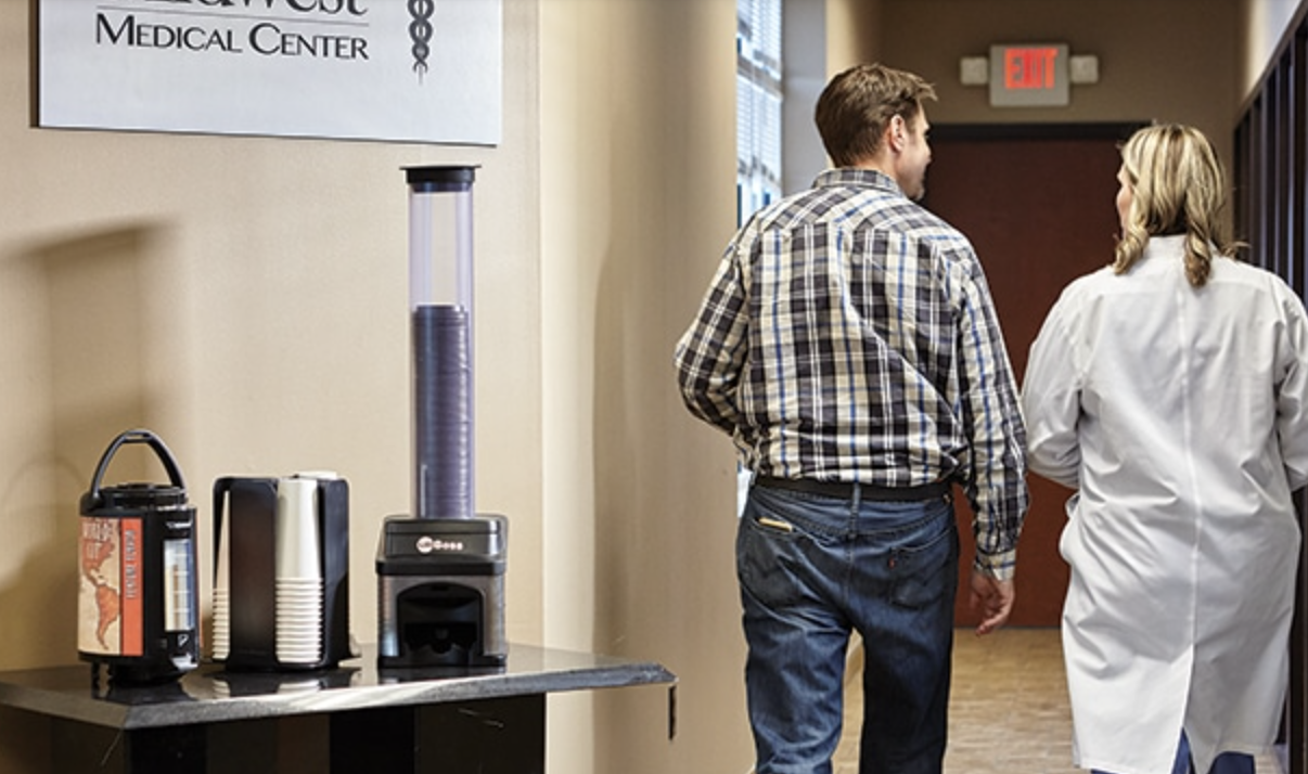 Lid Boss being used at medical center